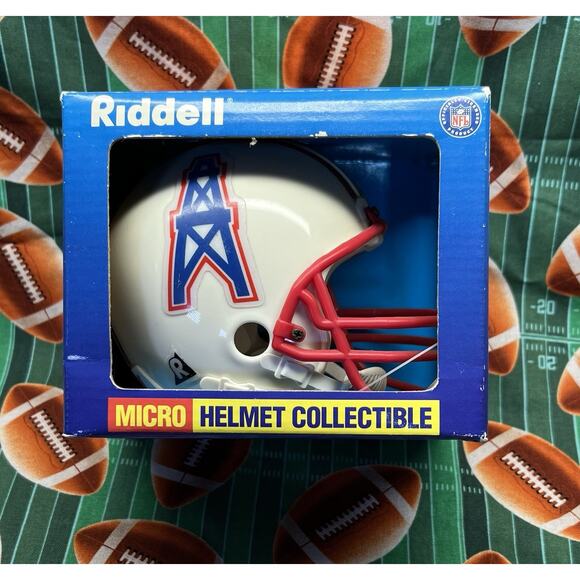 NEW IN BOX HOUSTON/Tennessee OILERS RIDDELL MINI HELMET 1998 - Picture 1 of 6